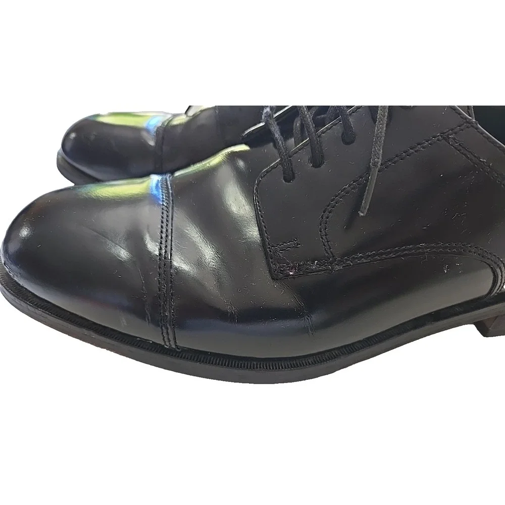 Nunn Bush Dress Shoes Men's 10M Black Leather Oxford Comfort Gel Insole